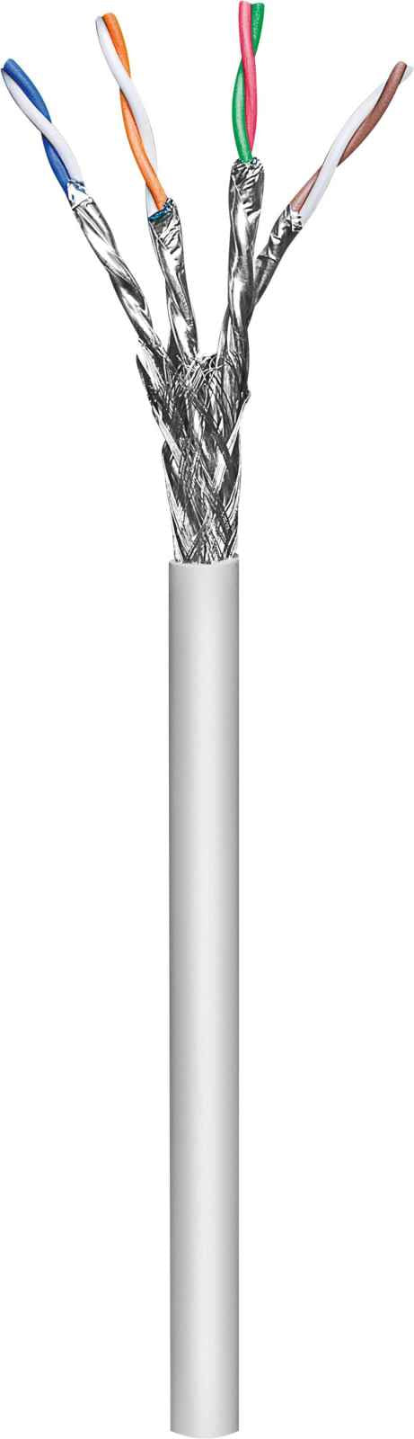 Intellinet Network Bulk Cat6a Cable, 23 AWG, Solid Wire, Grey, 305m, S/FTP, LSZH, CPR-Dca Rated, Drum