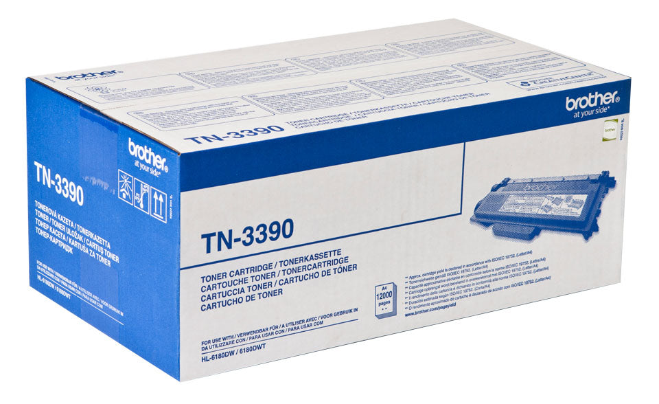 Brother TN-3390 Toner-kit extra High-Capacity, 12K pages ISO/IEC 19752 for Brother HL-6180  - Printers & Scanners - Brother