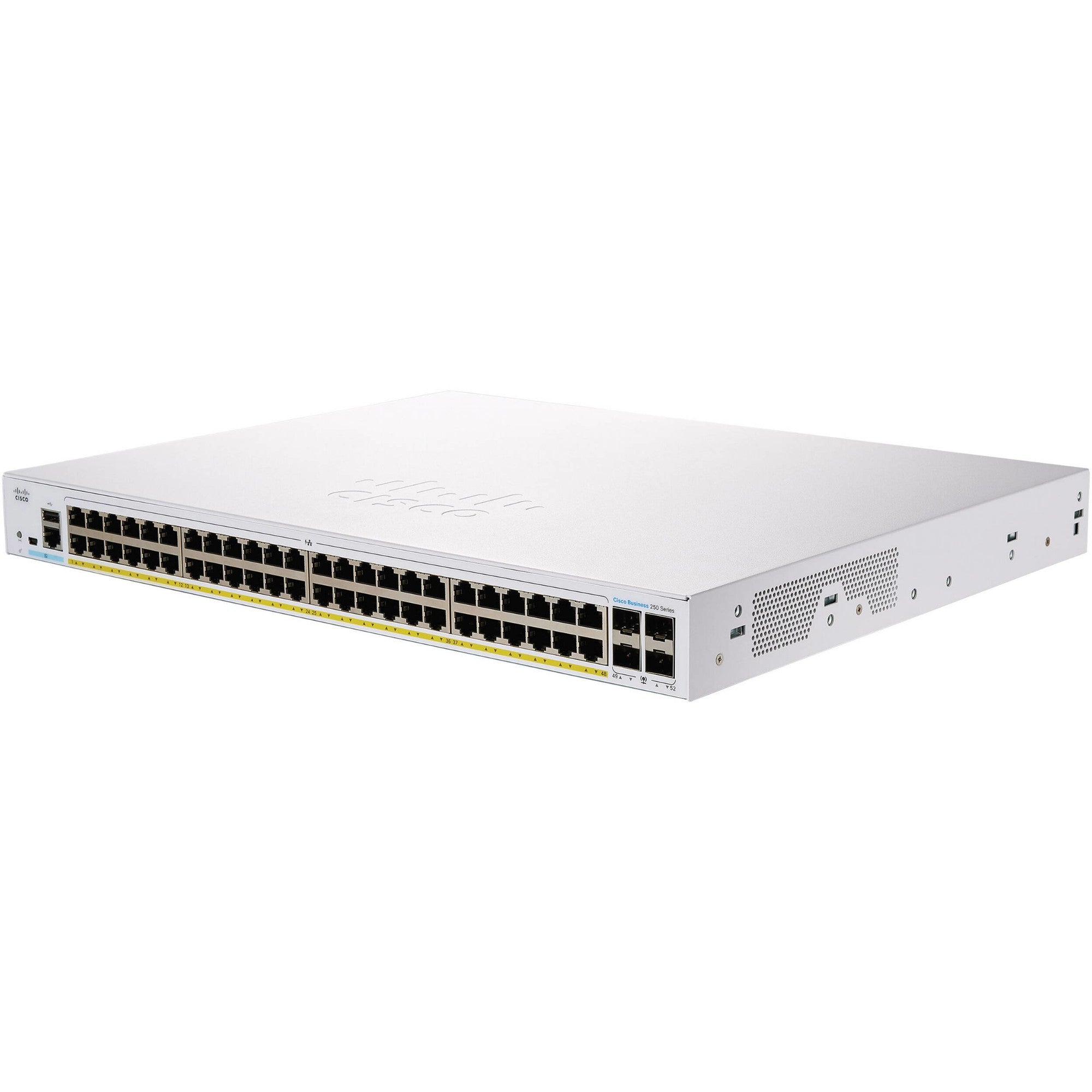 Cisco Business CBS250-48P-4G Smart Switch | 48 Port GE | PoE | 4x1G SFP | Limited Lifetime Protection (CBS250-48P-4G)