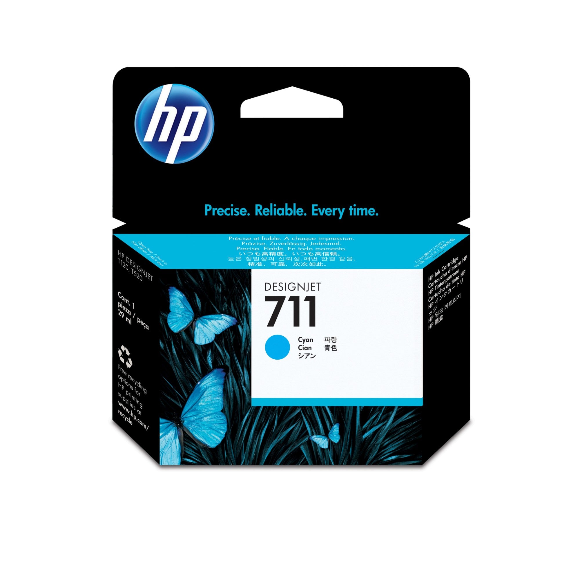 HP CZ130A/711 Ink cartridge cyan 29ml for HP DesignJet T 520