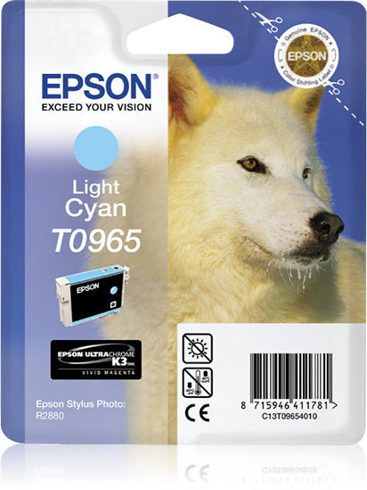 Epson C13T09654010/T0965 Ink cartridge light cyan, 865 pages 11.4ml for Epson Stylus Photo R 2880