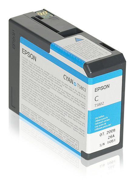 Epson C13T580200/T5802 Ink cartridge cyan 80ml for Epson Stylus Pro 3800/3880
