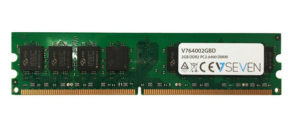 V7 V764002GBD memory module 2 GB 1 x 2 GB DDR2 800 MHz
