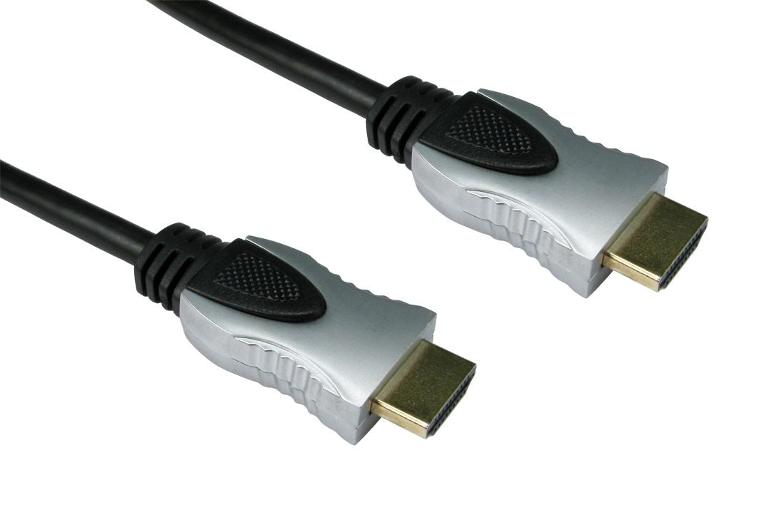 Cables Direct HDMI - HDMI M/M 10m HDMI cable HDMI Type A (Standard) Black, Silver