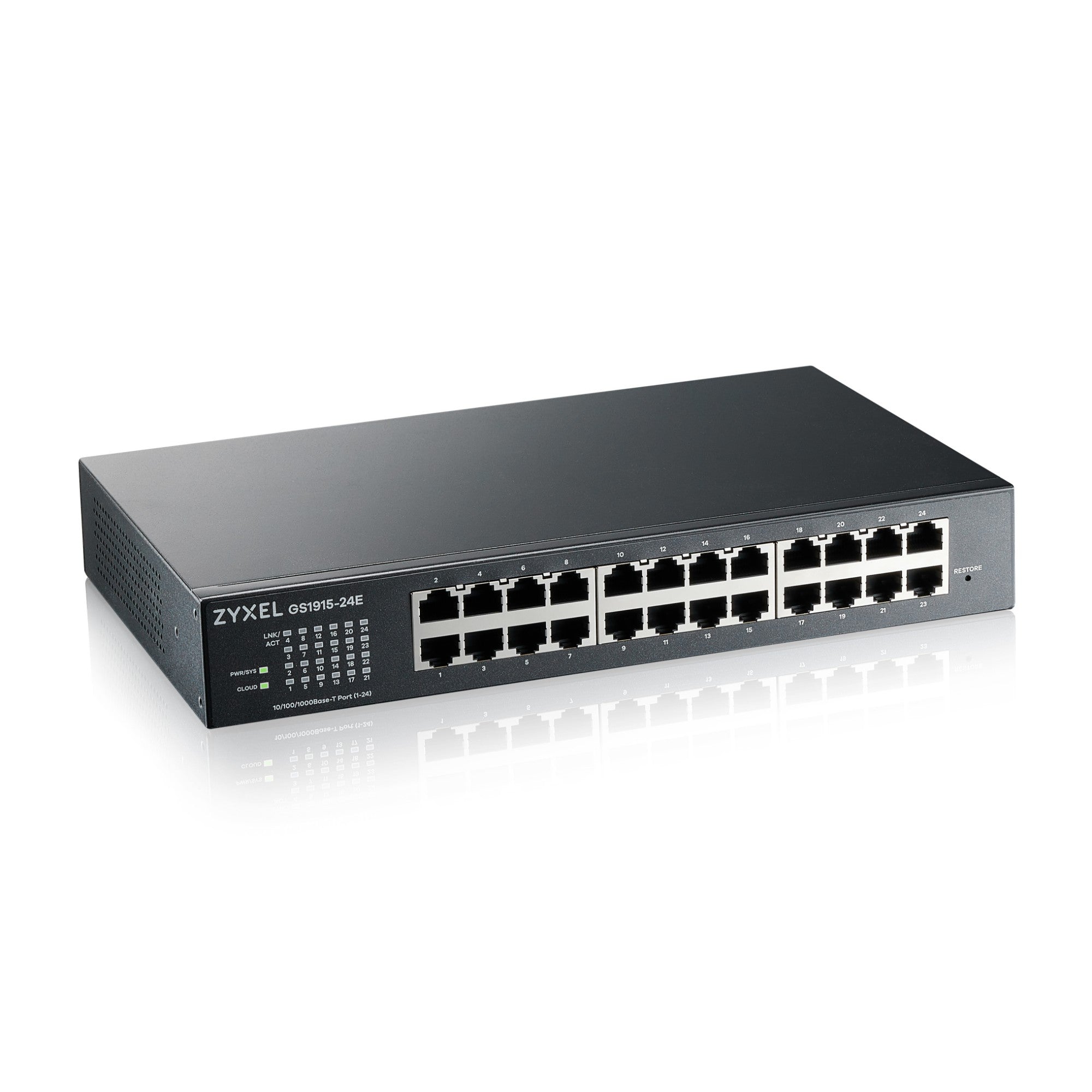 Zyxel GS1915-24E Managed L2 Gigabit Ethernet (10/100/1000) 1U Black  - Networking - Zyxel