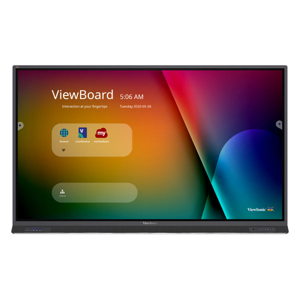 Viewsonic IFP8652-1A Signage Display Interactive flat panel 2.18 m (86") LCD 400 cd/m² 4K Ultra HD Black Touchscreen Built-in processor Android