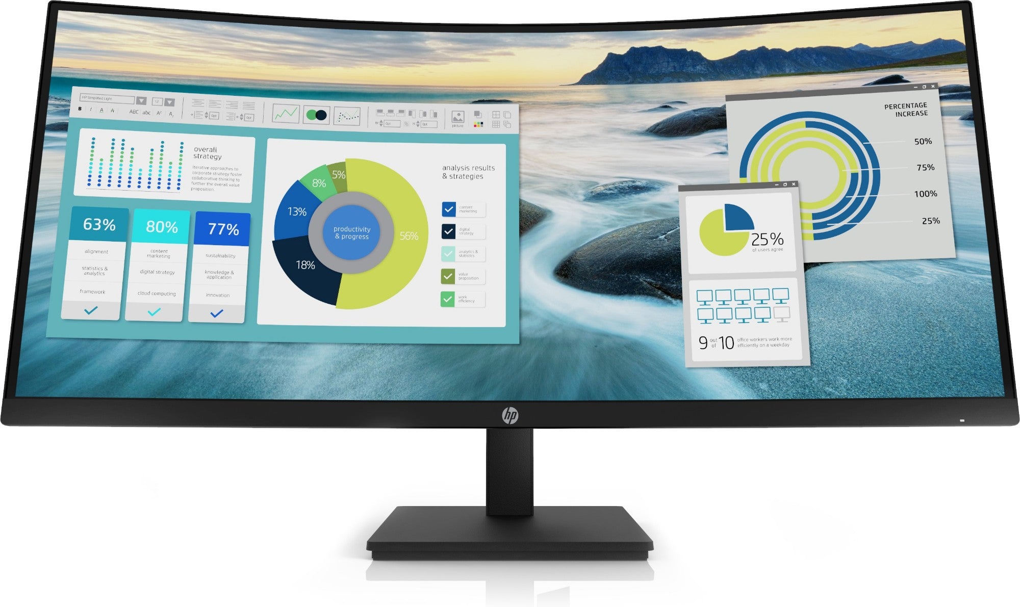 HP P34hc G4 WQHD USB-C Curved Monitor  - Monitors & Accessories - HP