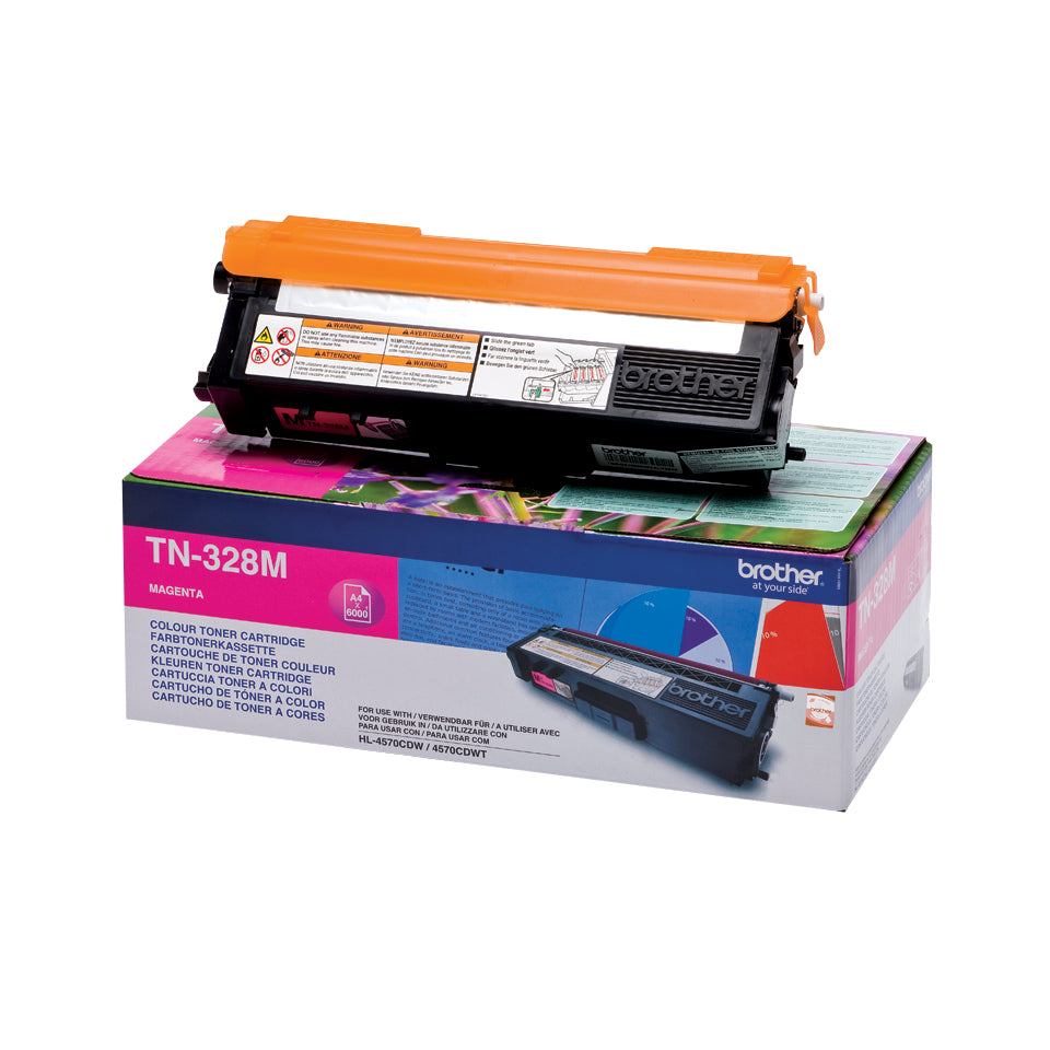 Brother TN-328M Toner magenta extra High-Capacity, 6K pages ISO/IEC 19798 for Brother HL-4570  - Printers & Scanners - Brother