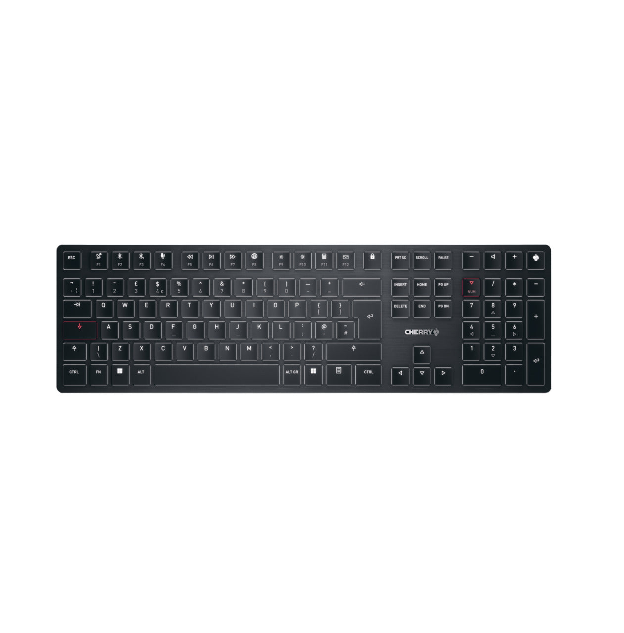 CHERRY KW X ULP keyboard Universal USB + RF Wireless + Bluetooth QWERTY UK English Black  - Data Input Devices - CHERRY