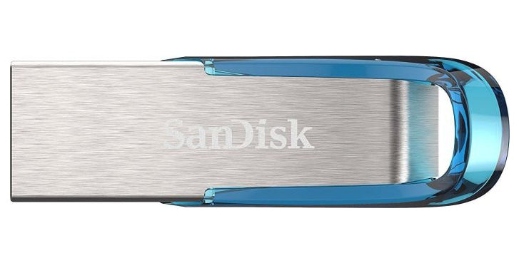 SanDisk Ultra Flair USB flash drive 64 GB USB Type-A 3.2 Gen 1 (3.1 Gen 1) Blue, Silver  - Data Storage - Sandisk