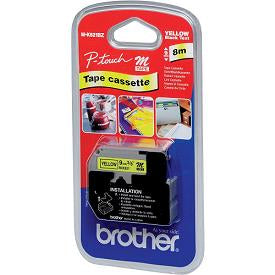 Brother MK-621BZ DirectLabel black on yellow 9mm x 8m for Brother P-Touch M 9-12mm  - Printers & Scanners - Brother