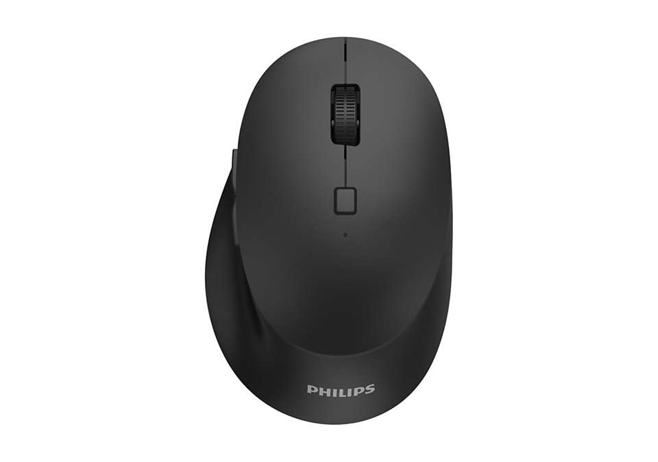 Philips SPK7607B/00 mouse Office Right-hand RF Wireless + Bluetooth Optical 3200 DPI