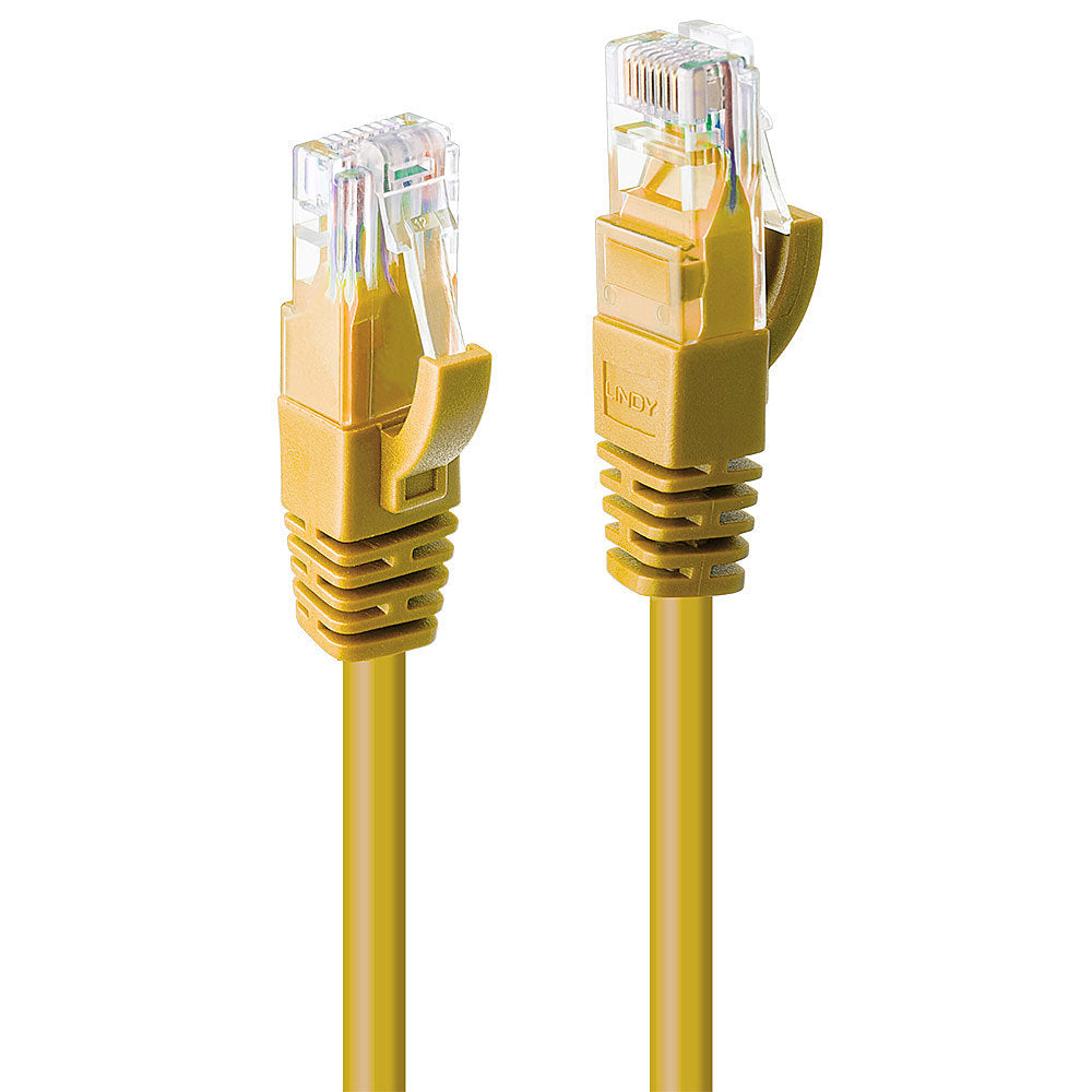 Lindy 1m Cat.6 U/UTP Network Cable, Yellow