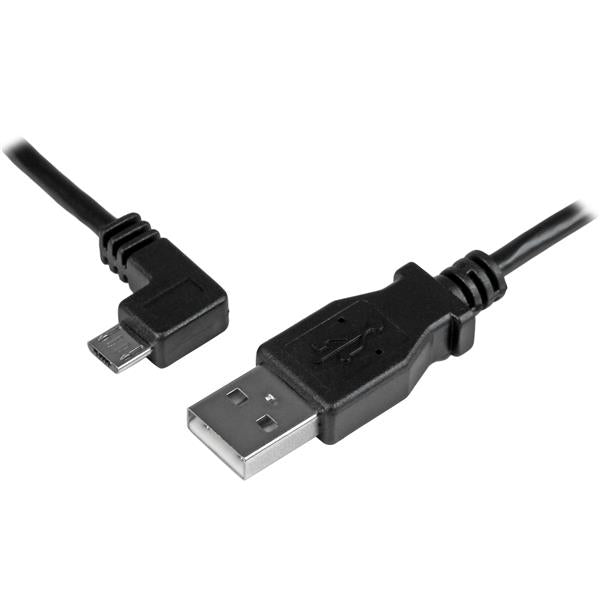 StarTech.com Micro-USB Charge-and-Sync Cable M/M - Left-Angle Micro-USB - 24 AWG - 2 m (6 ft.)