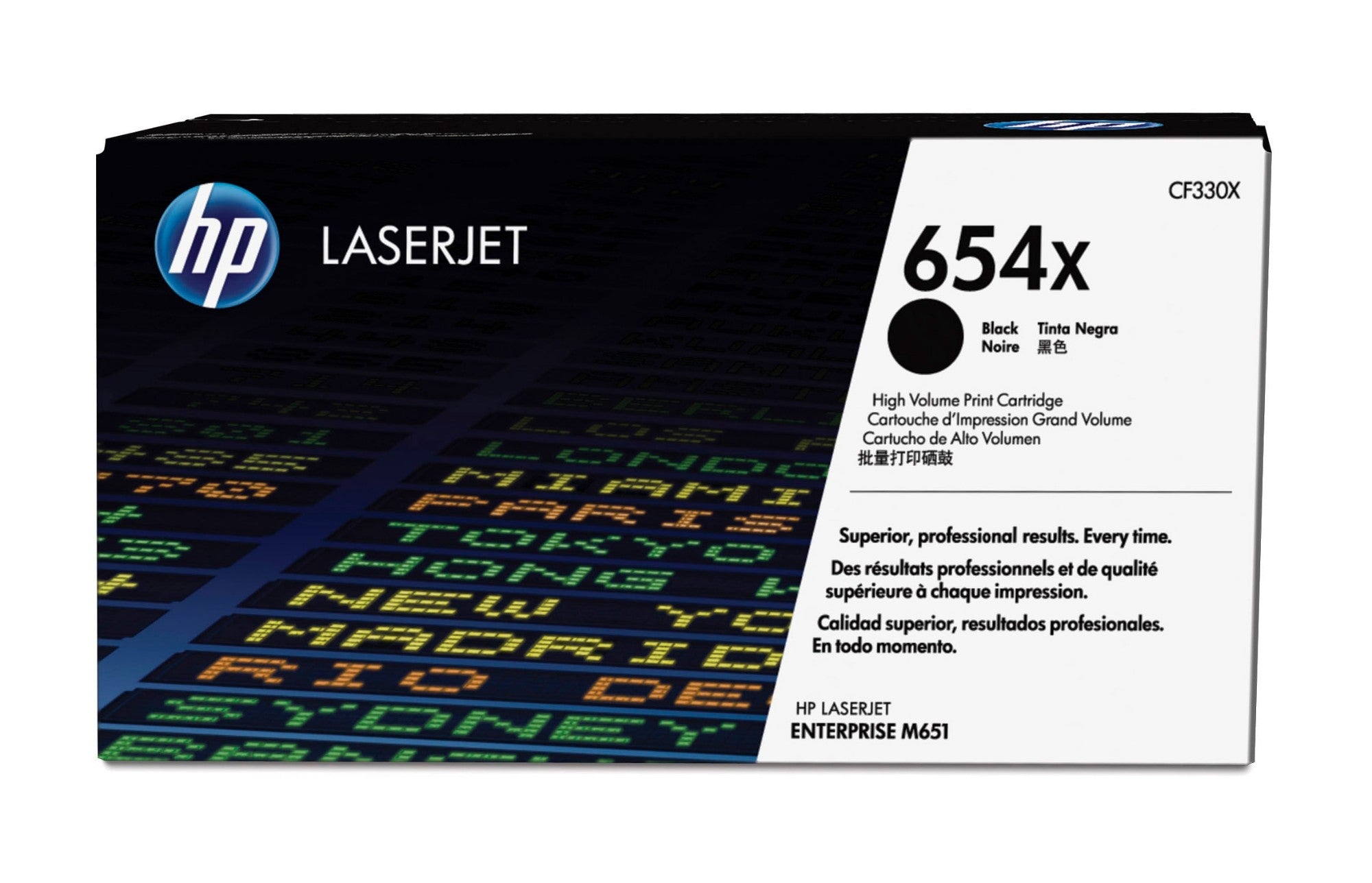 HP CF330X/654X Toner cartridge black, 20.5K pages ISO/IEC 19798 for HP Color LaserJet M 651