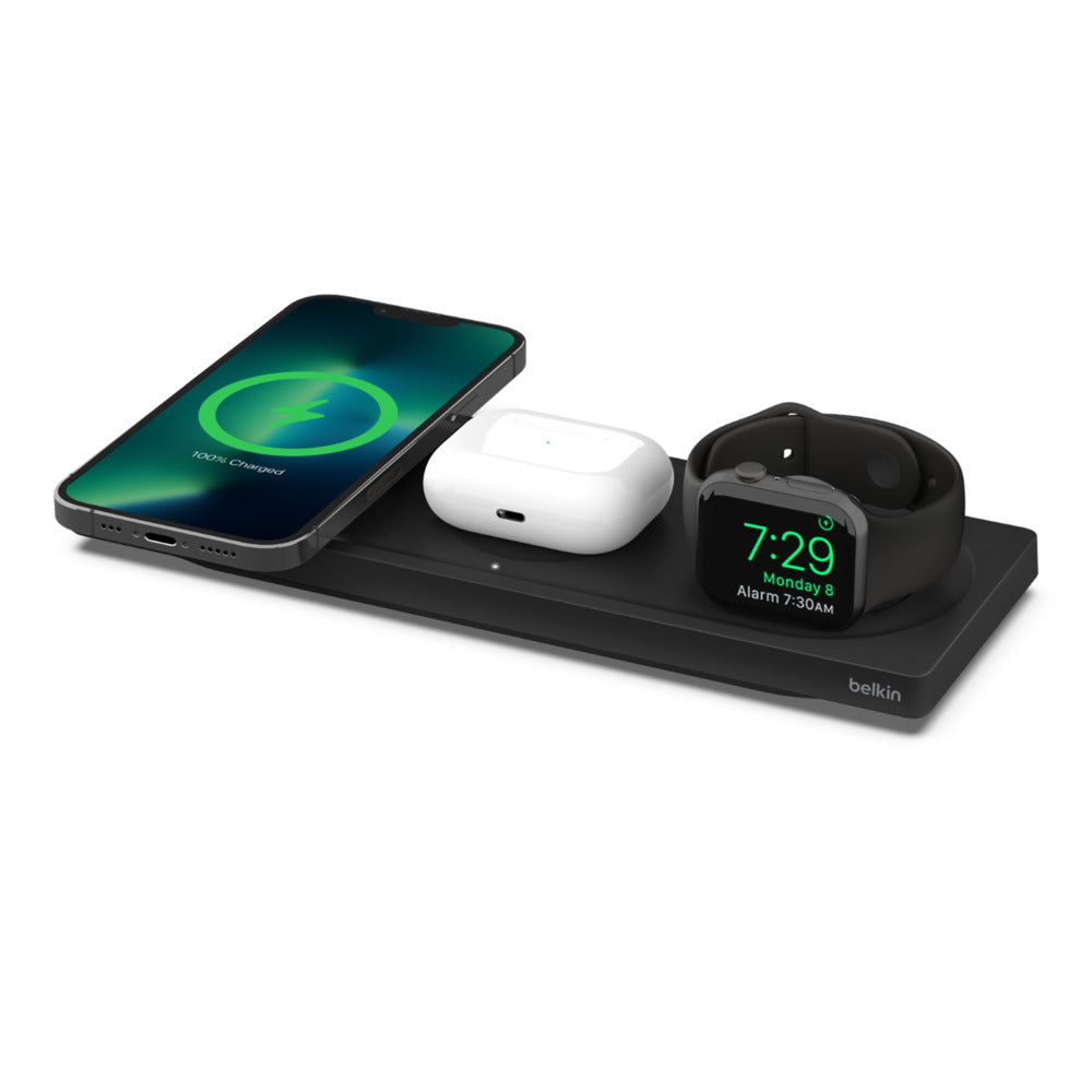 Belkin WIZ016myBK Headphones, Smartphone, Smartwatch Black Wireless charging Fast charging Indoor