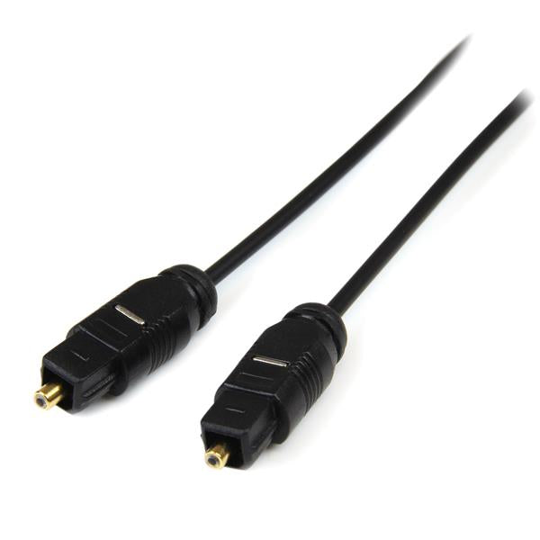 StarTech.com 15 ft Thin Toslink Digital Optical SPDIF Audio Cable  - Computer Cables - StarTech.com