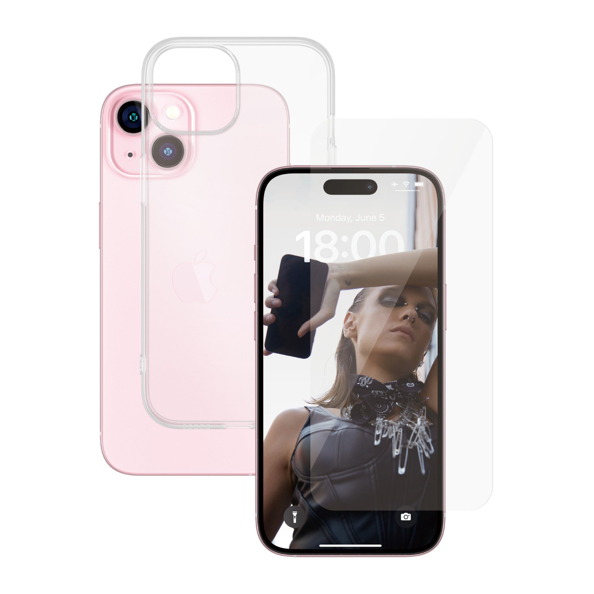 SAFE. by PanzerGlass® 2-in-1 Pack iPhone 15