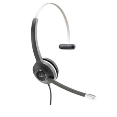 Cisco Headset 531, Wired Single On-Ear Quick Disconnect with USB-A Adapter, Charcoal, 2-Year Limited Liability Warranty (CP-HS-W-531-USBA=)