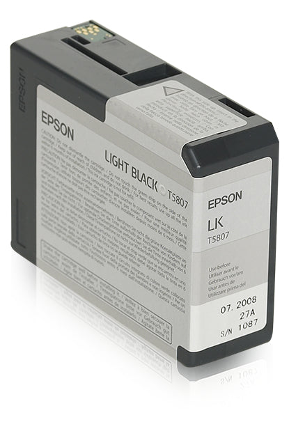 Epson C13T580700/T5807 Ink cartridge light black 80ml for Epson Stylus Pro 3800/3880