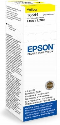 Epson C13T66444A/T6644 Ink bottle yellow, 6.5K pages 70ml for Epson L 300