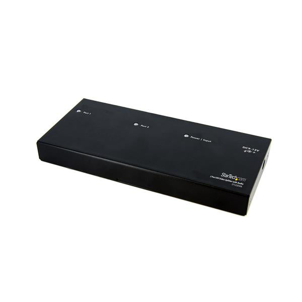 2 Port DVI Video Splitter with Audio