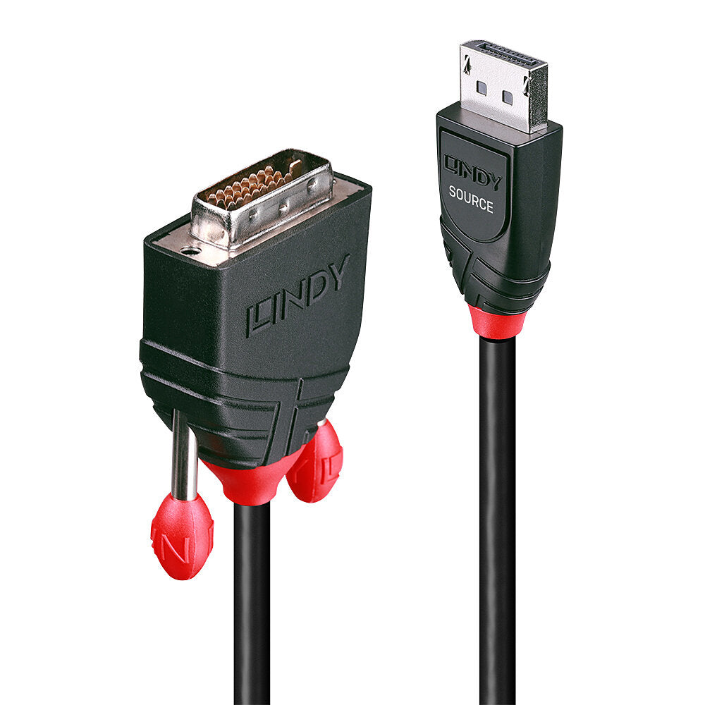 Lindy 2m DisplayPort to DVI-D Cable  - Computer Cables - Lindy