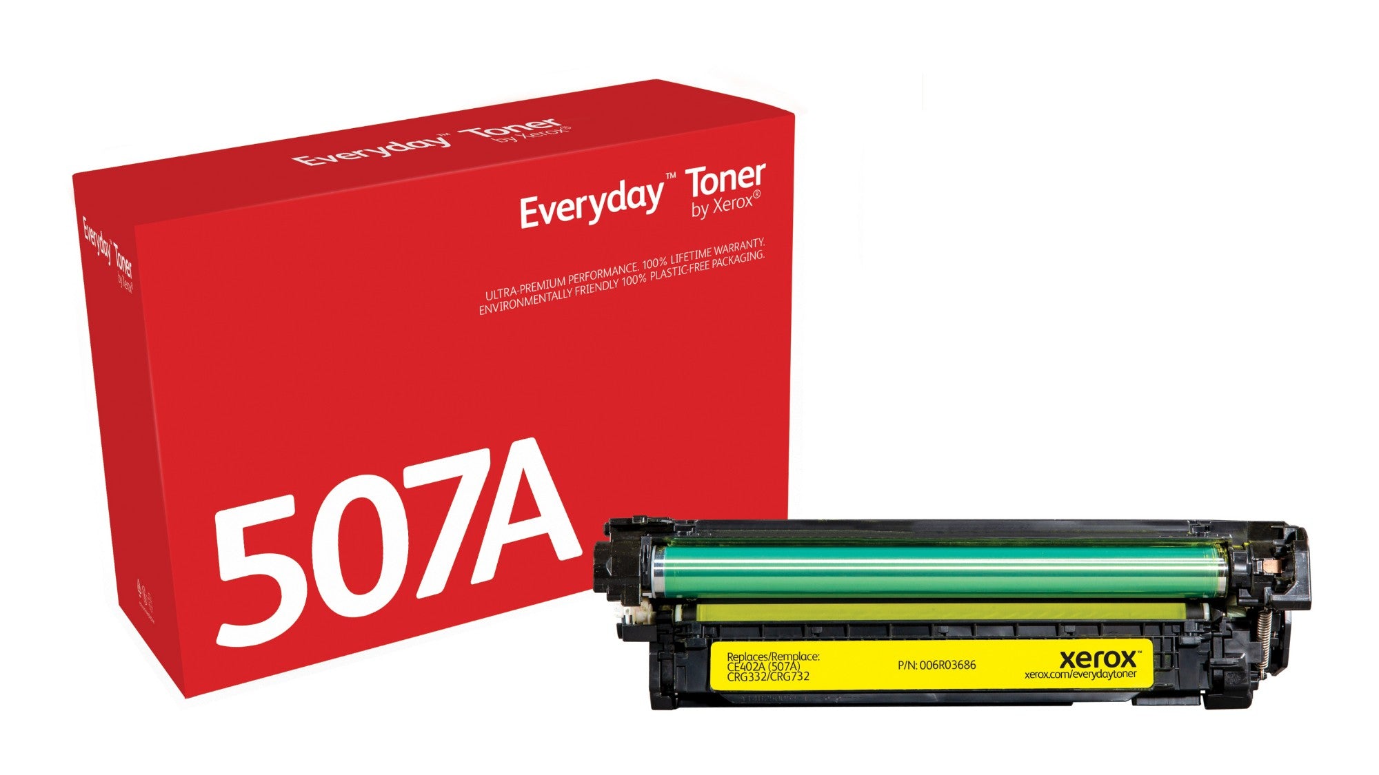 Everyday™ Yellow Toner by Xerox compatible with HP 507A (CE402A)