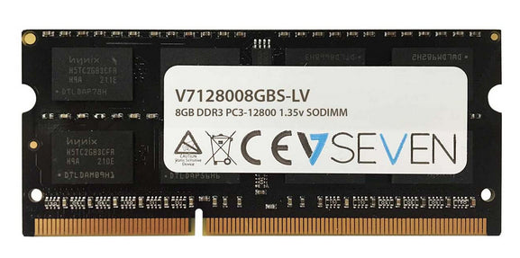 V7 8GB DDR3 PC3-12800 - 1600mhz SO DIMM Notebook Memory Module - V7128008GBS-LV