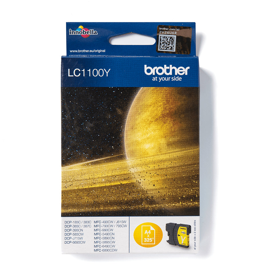 Brother LC-1100Y Ink cartridge yellow, 325 pages ISO/IEC 24711 5.5ml for Brother DCP 185 C/MFC 6490 C