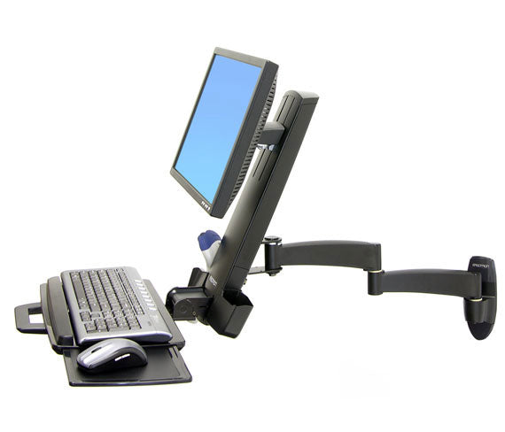 Ergotron 200 Series Combo Arm 61 cm (24") Black Wall  - Monitors & Accessories - Ergotron