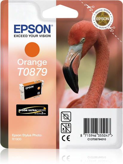 Epson C13T08794010/T0879 Ink cartridge orange, 1.22K pages ISO/IEC 24711 11.4ml for Epson Stylus Photo R 1900