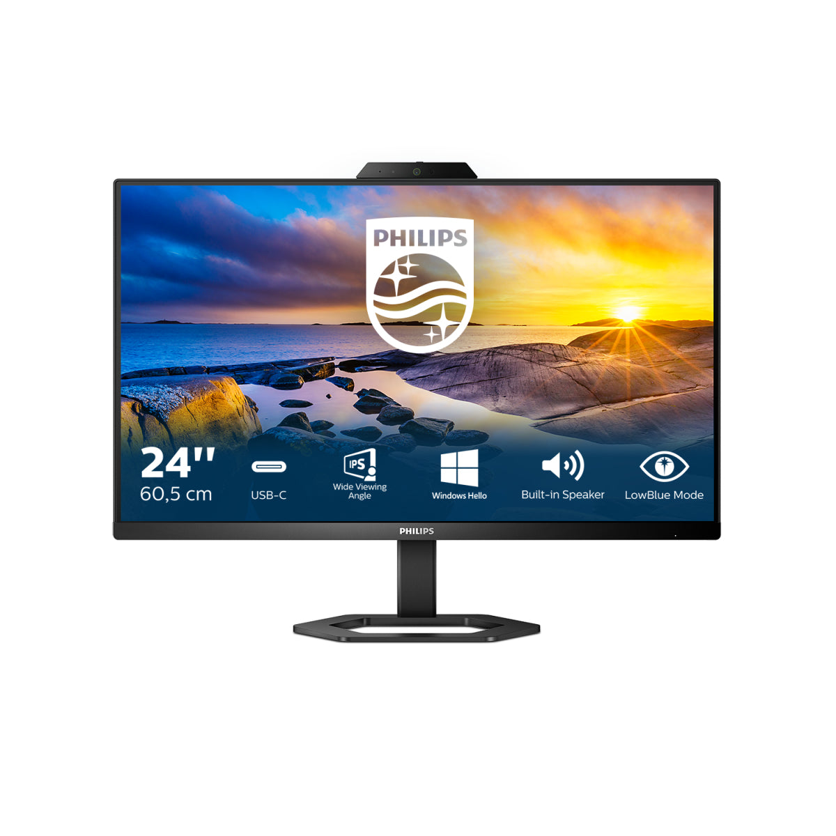 Philips 5000 series 24E1N5300HE/00 computer monitor 60.5 cm (23.8") 1920 x 1080 pixels Full HD LCD Black  - Monitors & Accessories - Philips