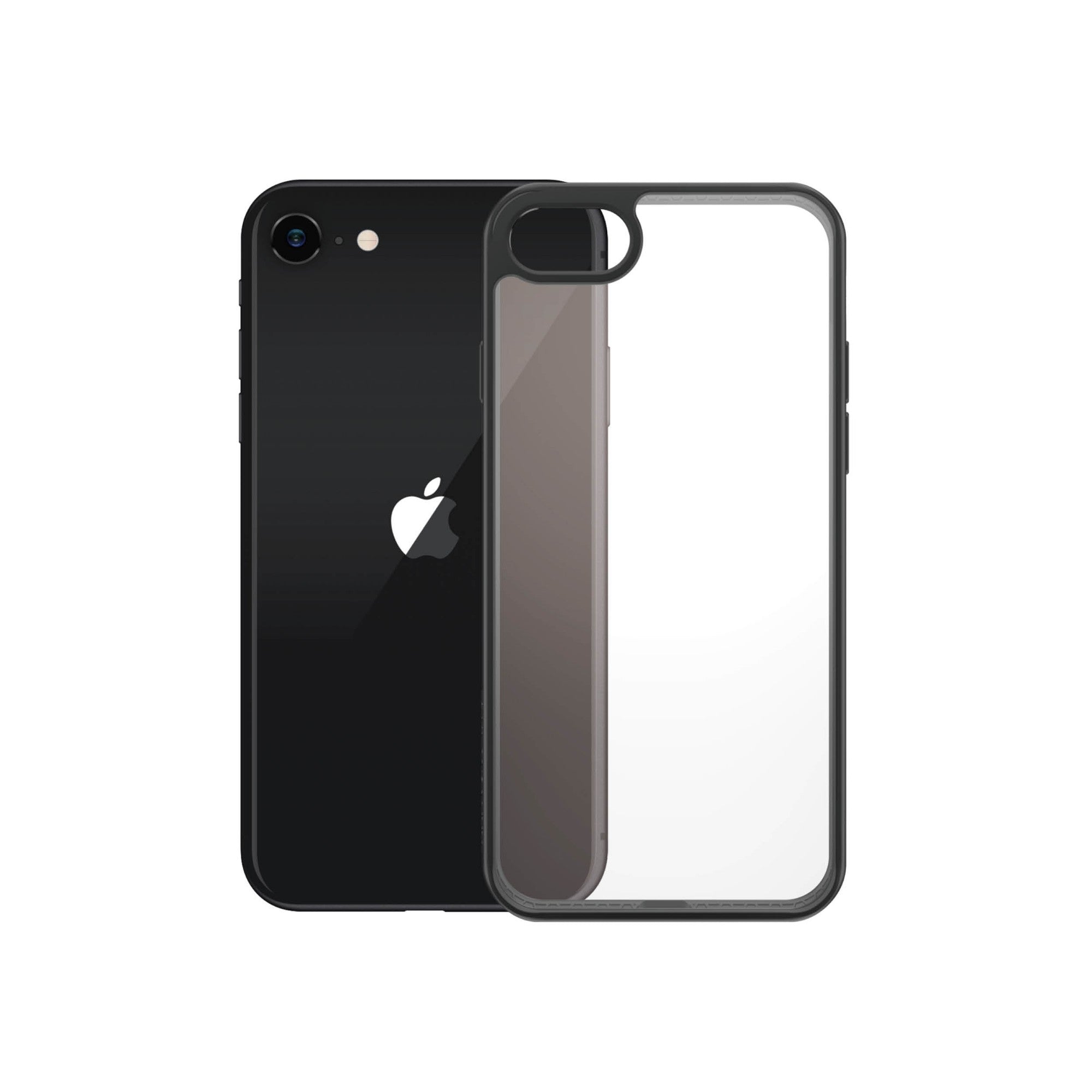 PanzerGlass ® ClearCase iPhone 8 | 7 | SE (2020/2022) | Black  - Telecom & Navigation - PANZERGLASS