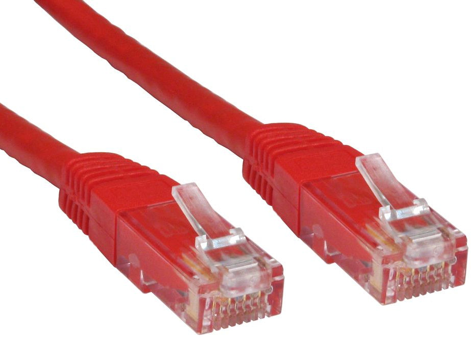 Cables Direct Cat6 U/UTP networking cable Red 1 m U/UTP (UTP)  - Computer Cables - Cables Direct