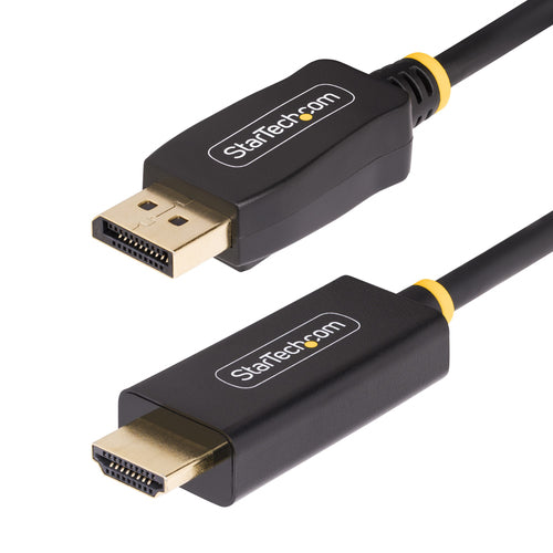 StarTech.com 3.3ft (1m) DisplayPort to HDMI Adapter Cable, 4K 60Hz with HDR, DP to HDMI 2.0b, Active Video Converter, DisplayPort Desktop to HDMI Monitor  - Computer Cables - StarTech.com