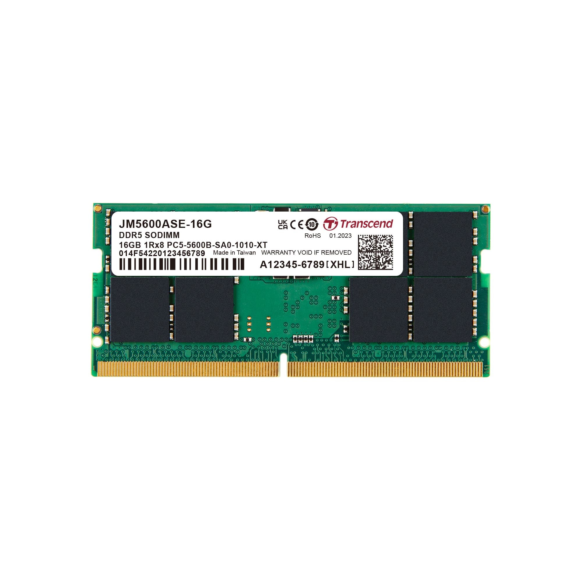 Transcend JetRam JM5600ASE-16G memory module 16 GB 1 x 16 GB DDR5 5600 MHz  - Computer Components - Transcend