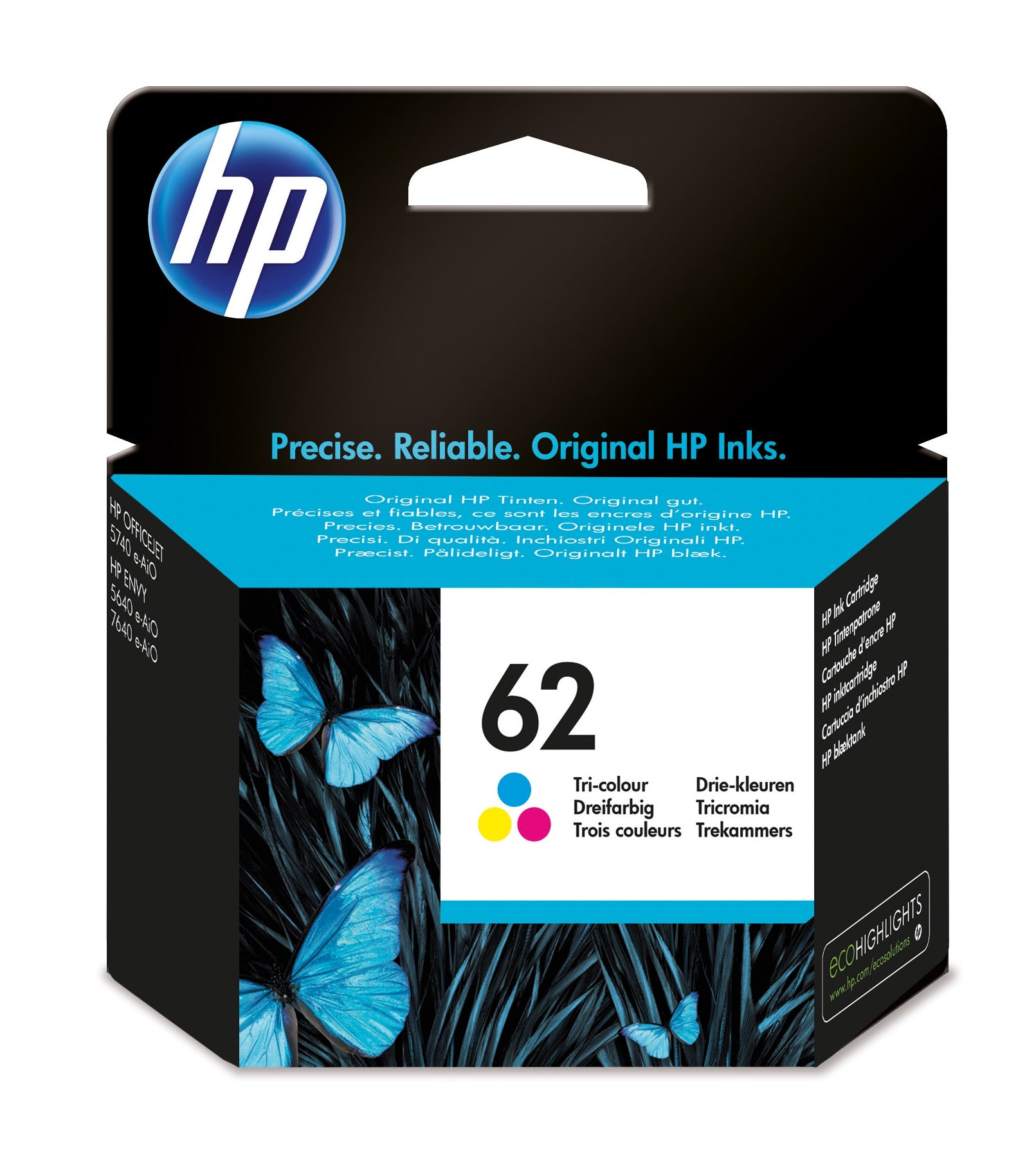 HP C2P06AE/62 Printhead cartridge color, 165 pages ISO/IEC 24711 4,5ml for HP Envy 5640/OJ 250 mobile  - Printers & Scanners - HP