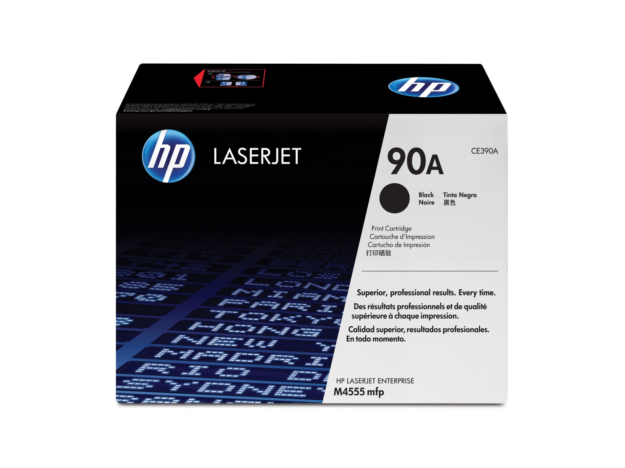 HP CE390A/90A Toner cartridge black, 10K pages ISO/IEC 19752 for HP LaserJet M 4555/601/602  - Printers & Scanners - HP