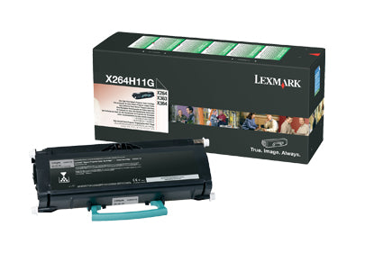 Lexmark X264H11G Toner-kit return program, 9K pages ISO/IEC 19752 for Lexmark X 264