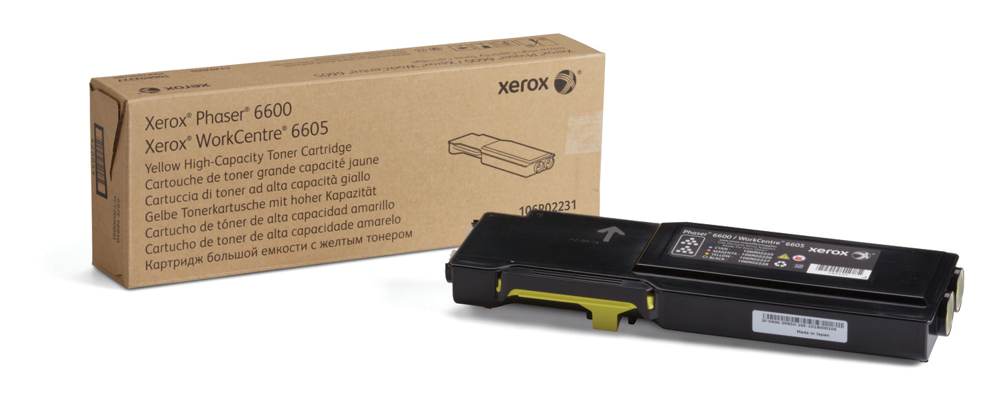 Xerox 106R02231 Toner-kit yellow high-capacity, 6K pages for Xerox Phaser 6600  - Printers & Scanners - Xerox