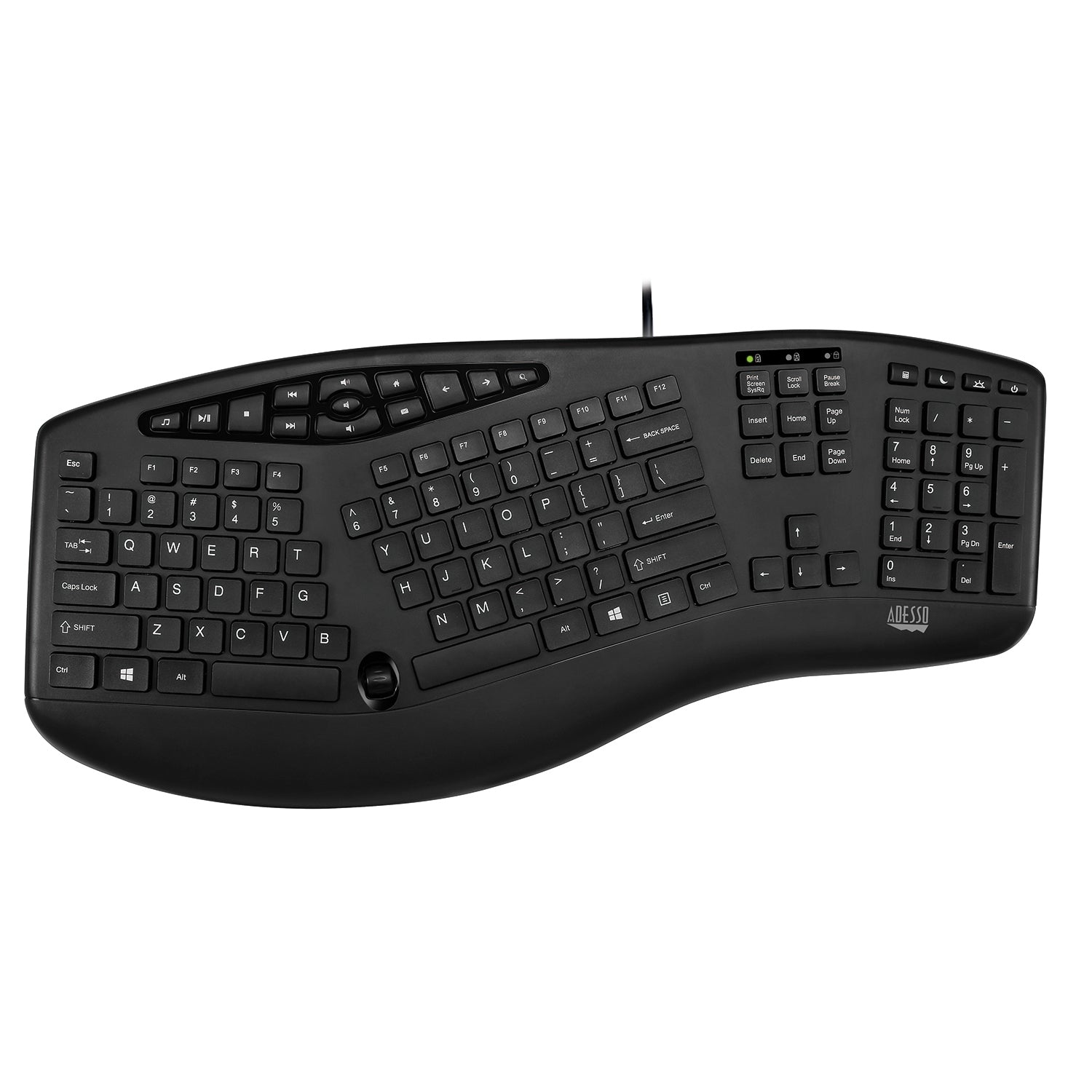 TruForm Media 160 - Ergonomic Desktop Keyboard