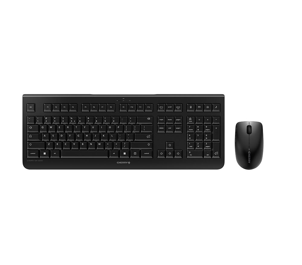 CHERRY DW 3000 keyboard Mouse included RF Wireless QWERTY US English Black