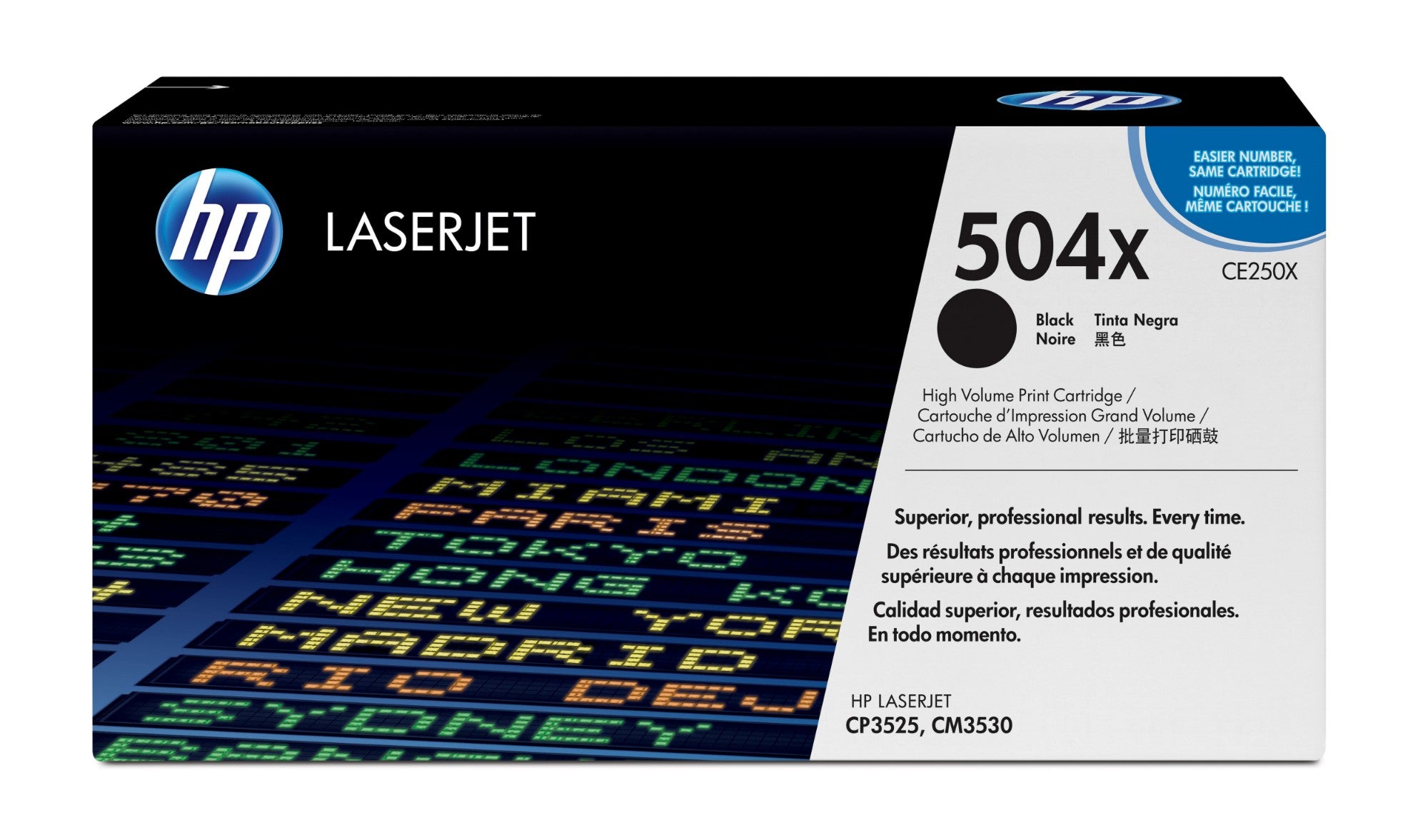 HP CE250X/504X Toner cartridge black high-capacity, 10.5K pages ISO/IEC 19798 for HP CLJ CP 3525