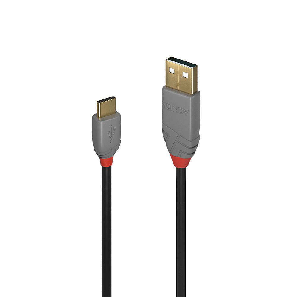 Lindy 1m USB 2.0 Type A to C Cable, Anthra Line  - Computer Cables - Lindy