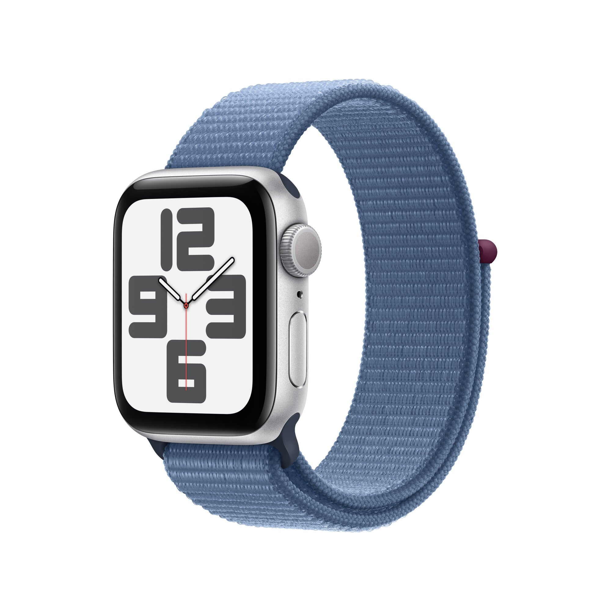 Apple Watch SE GPS + Cellular 40mm Silver Aluminium Case w/ Winter Blue Sport Loop  - Telecom & Navigation - Apple