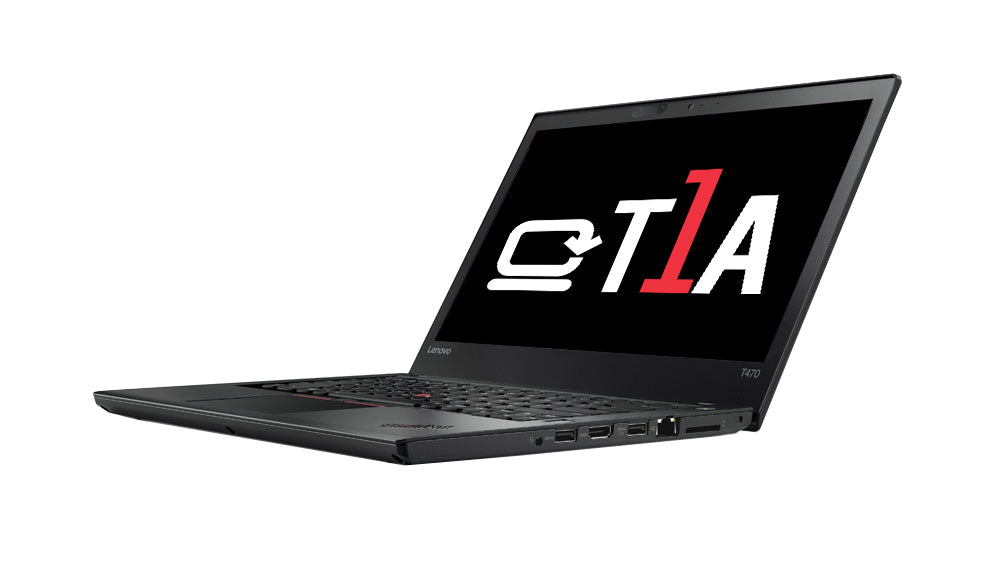 T1A ThinkPad Lenovo T470 Refurbished Intel® Core™ i5 i5-6200U Laptop 35.6 cm (14") Full HD 8 GB DDR4-SDRAM 256 GB SSD Wi-Fi 5 (802.11ac) Windows 10 Pro Black