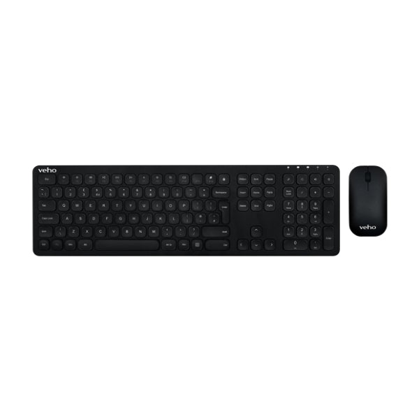 Veho HUT8 WZ-1 2.4ghz Slimline Wireless Keyboard & Mouse  - Data Input Devices - Veho