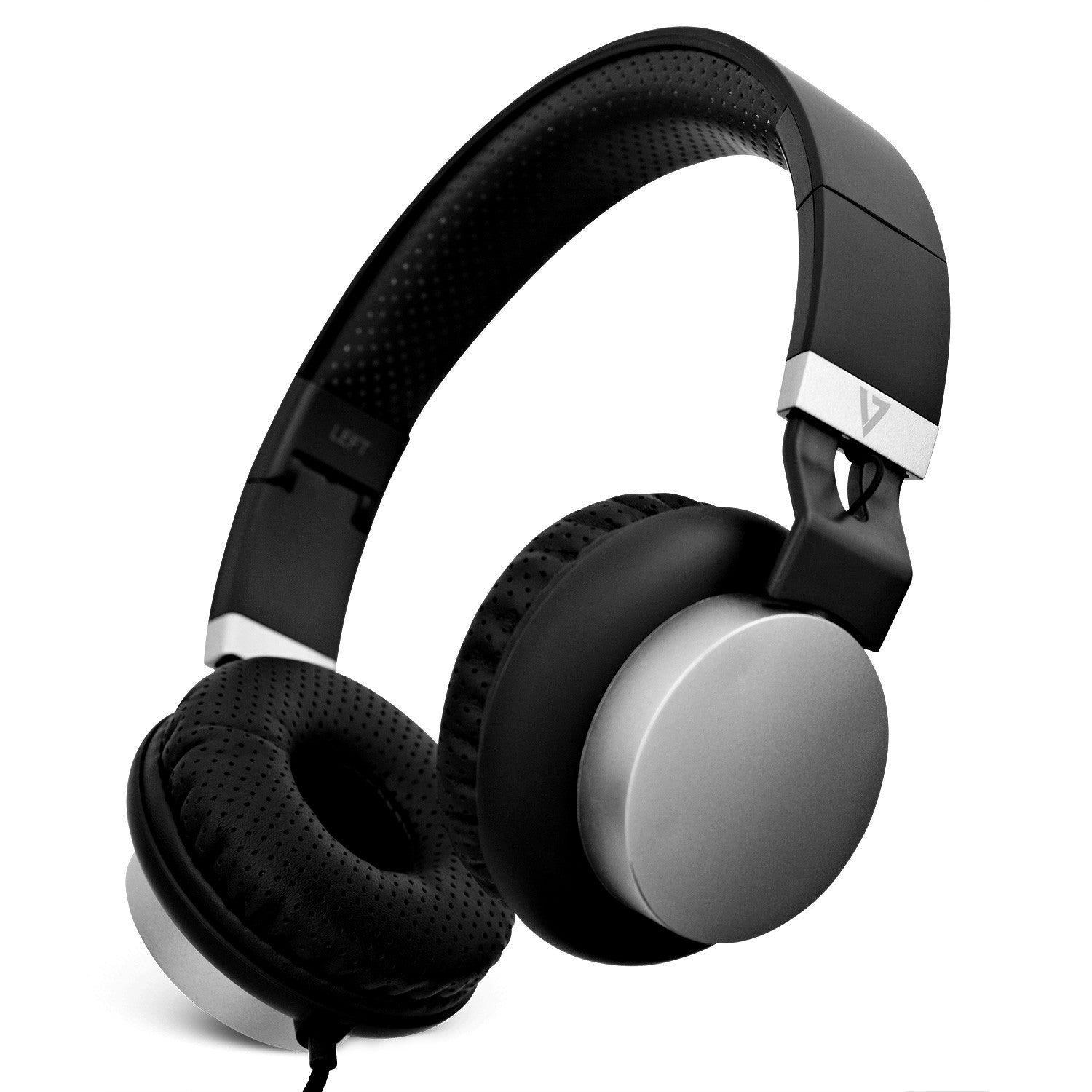 V7 Lightweight Headphones - Black/Silver