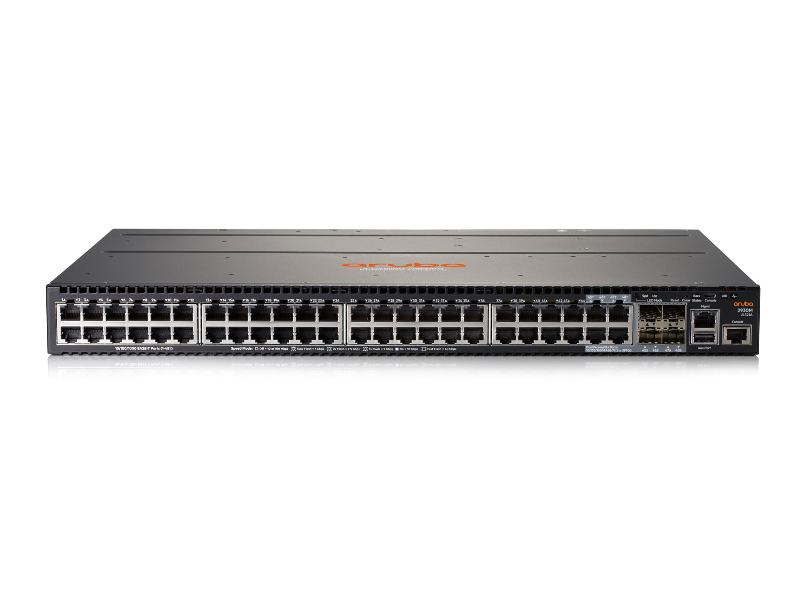 Aruba 2930M 48G 1-slot Managed L3 Gigabit Ethernet (10/100/1000) 1U Grey